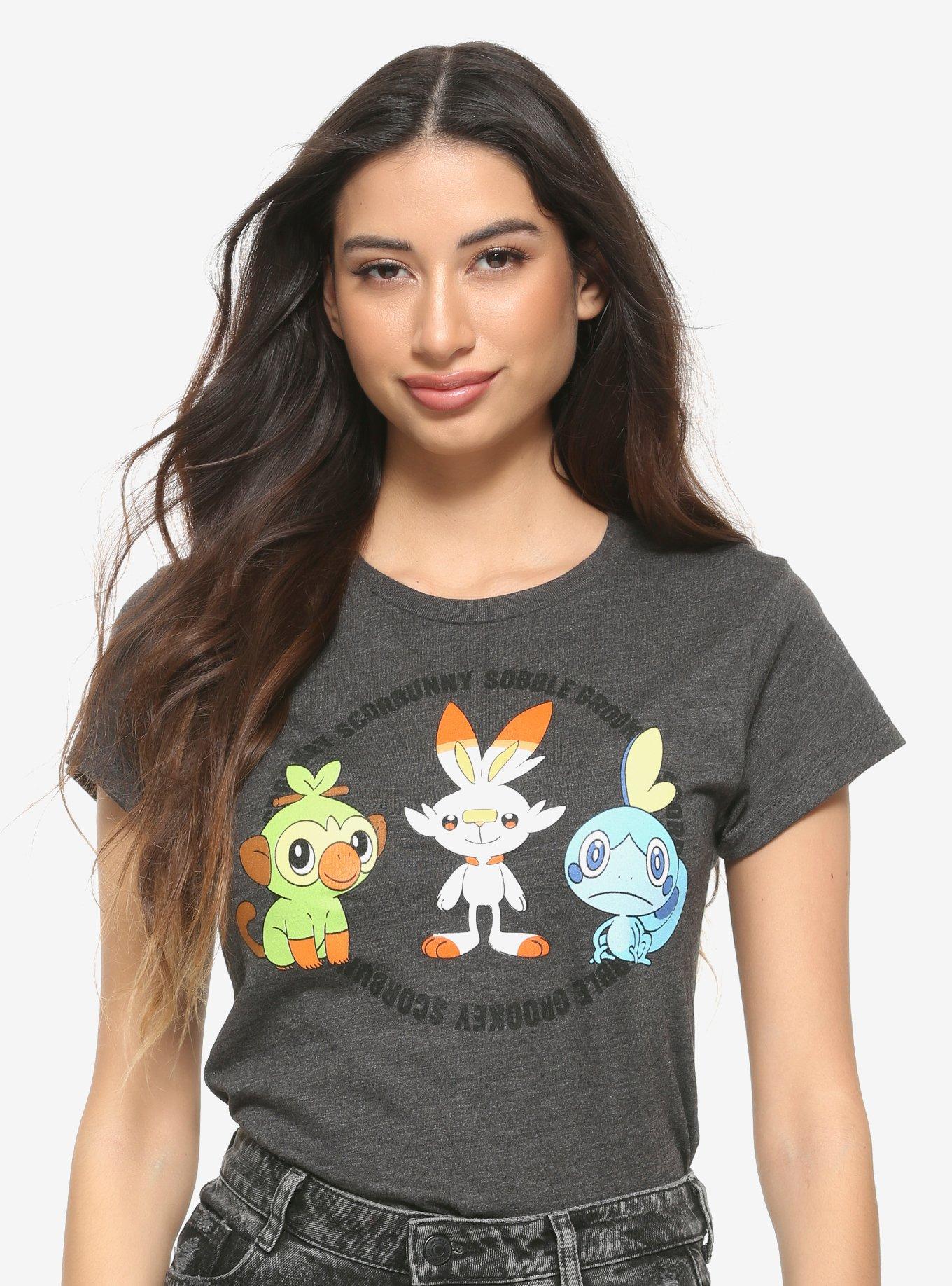 Pokemon Sword And Shield Starter Trio Girls T-Shirt, MULTI, hi-res
