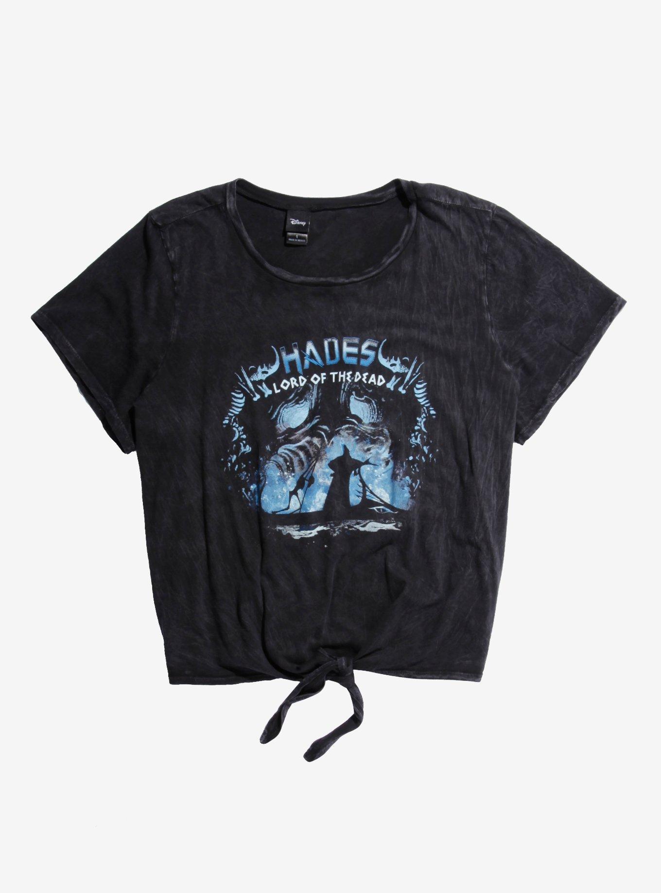 Disney Hercules Hades Lord Of The Dead Girls Crop T-Shirt Plus Size, RED, hi-res