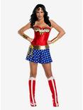 DC Comics Wonder Woman Deluxe Costume Plus Size, RED, hi-res