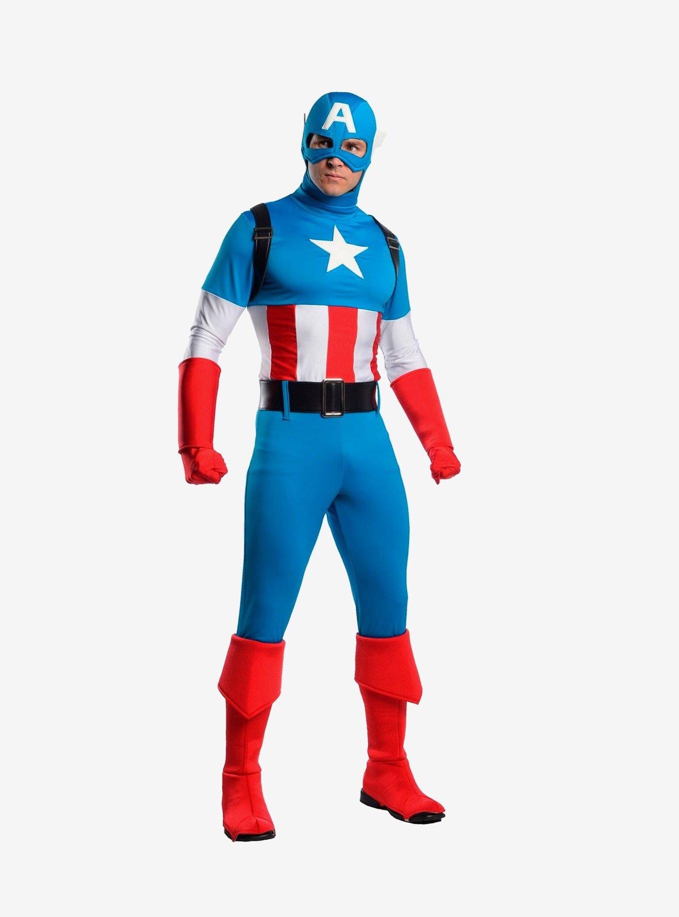 Marvel Captain America Costume, BLUE, hi-res