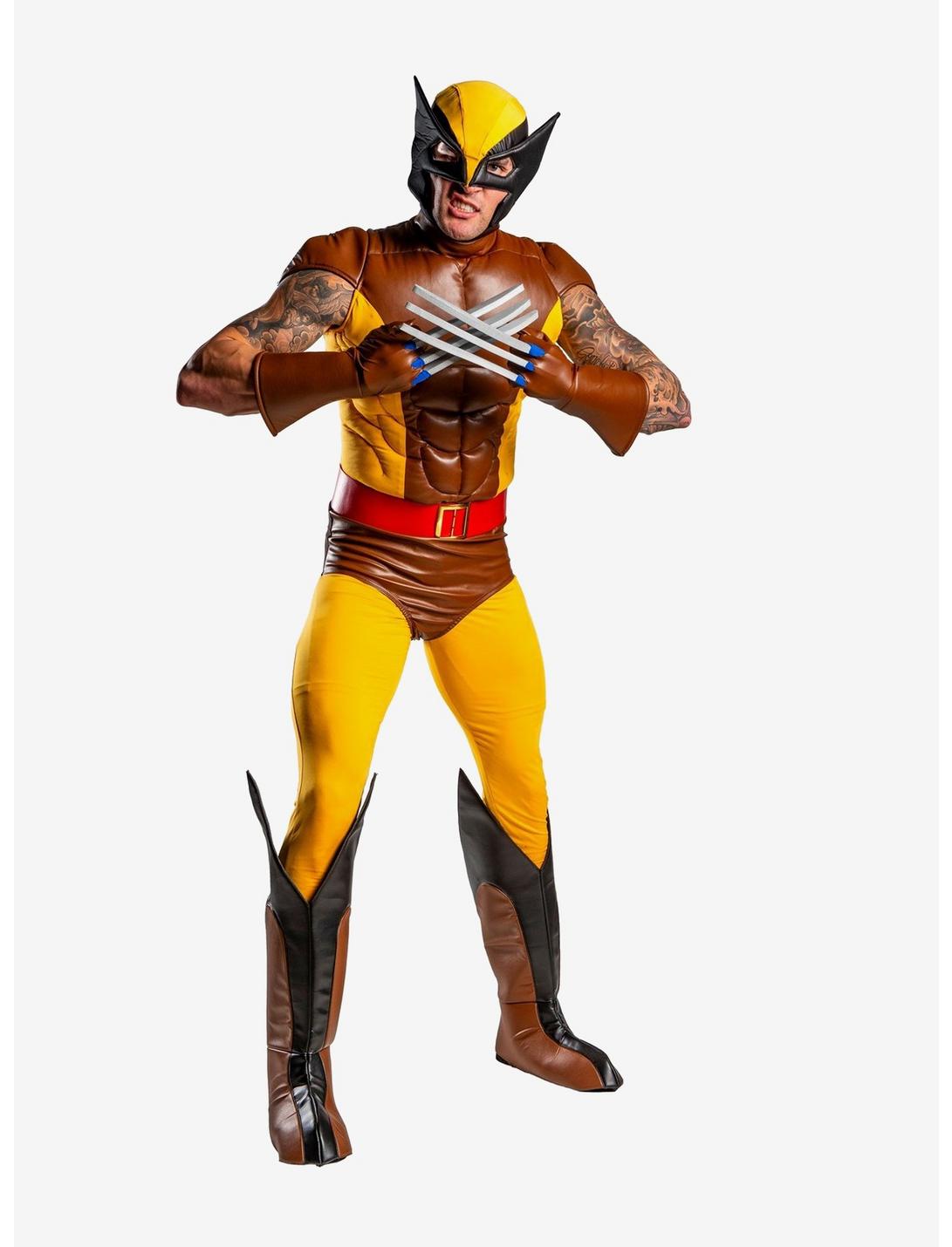 Marvel X-Men Wolverine Men's Costume, YELLOW, hi-res