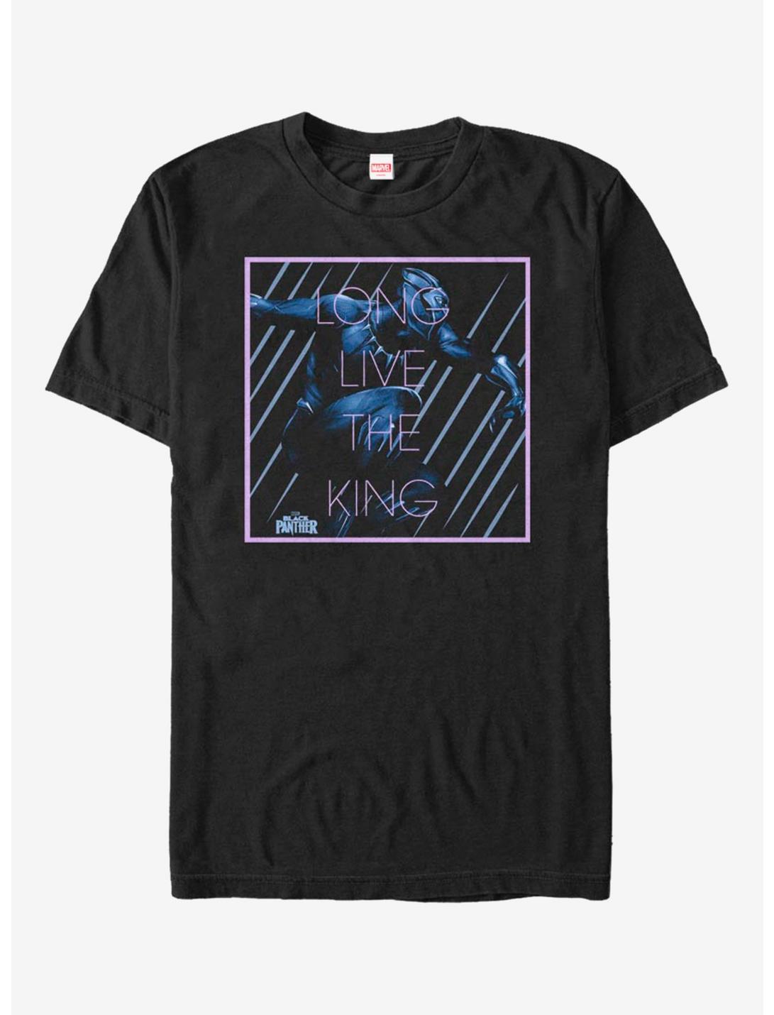 Marvel Black Panther Long Live King T-Shirt, BLACK, hi-res