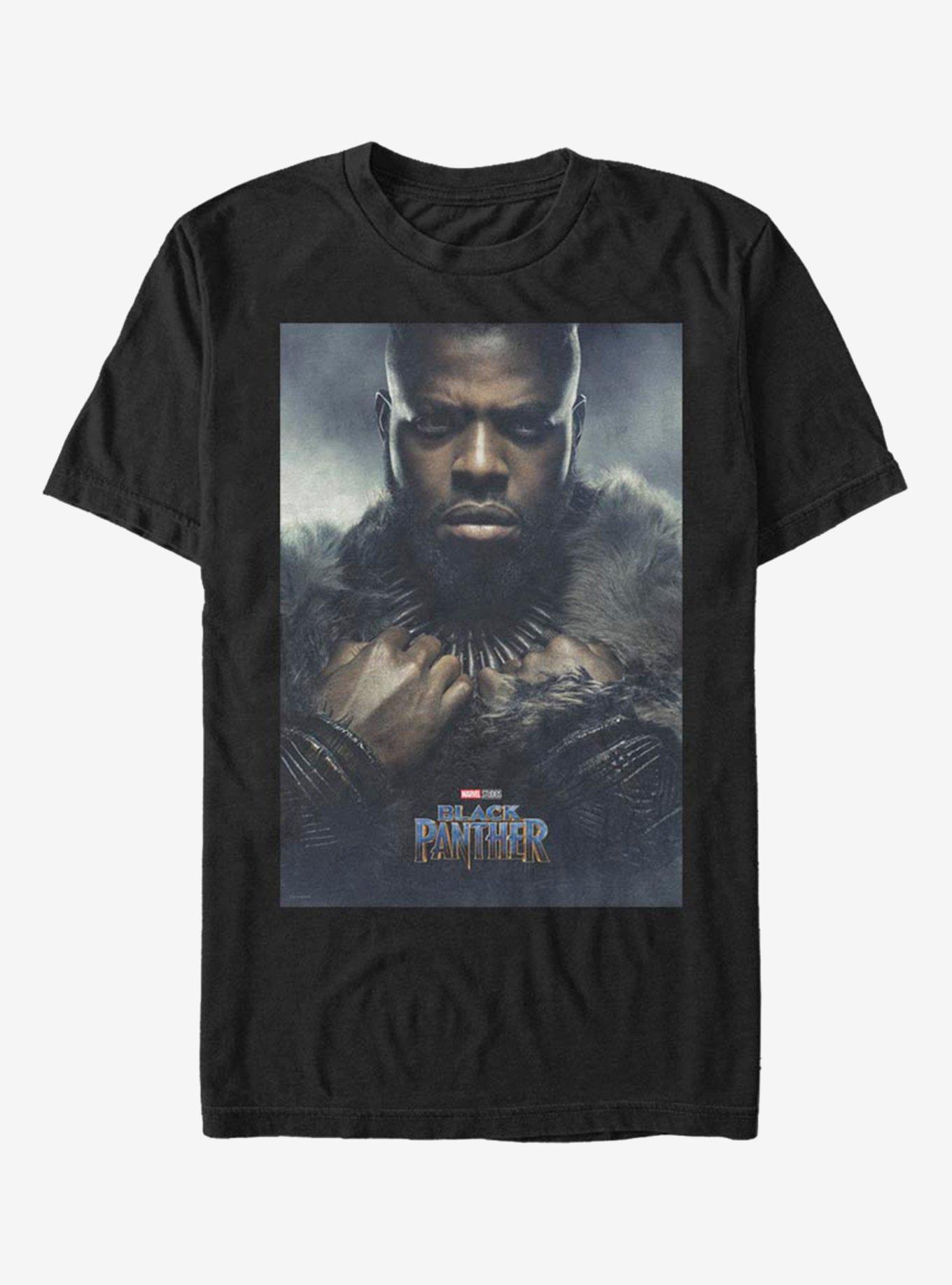Marvel Black Panther Mbaku Poster T-Shirt, BLACK, hi-res