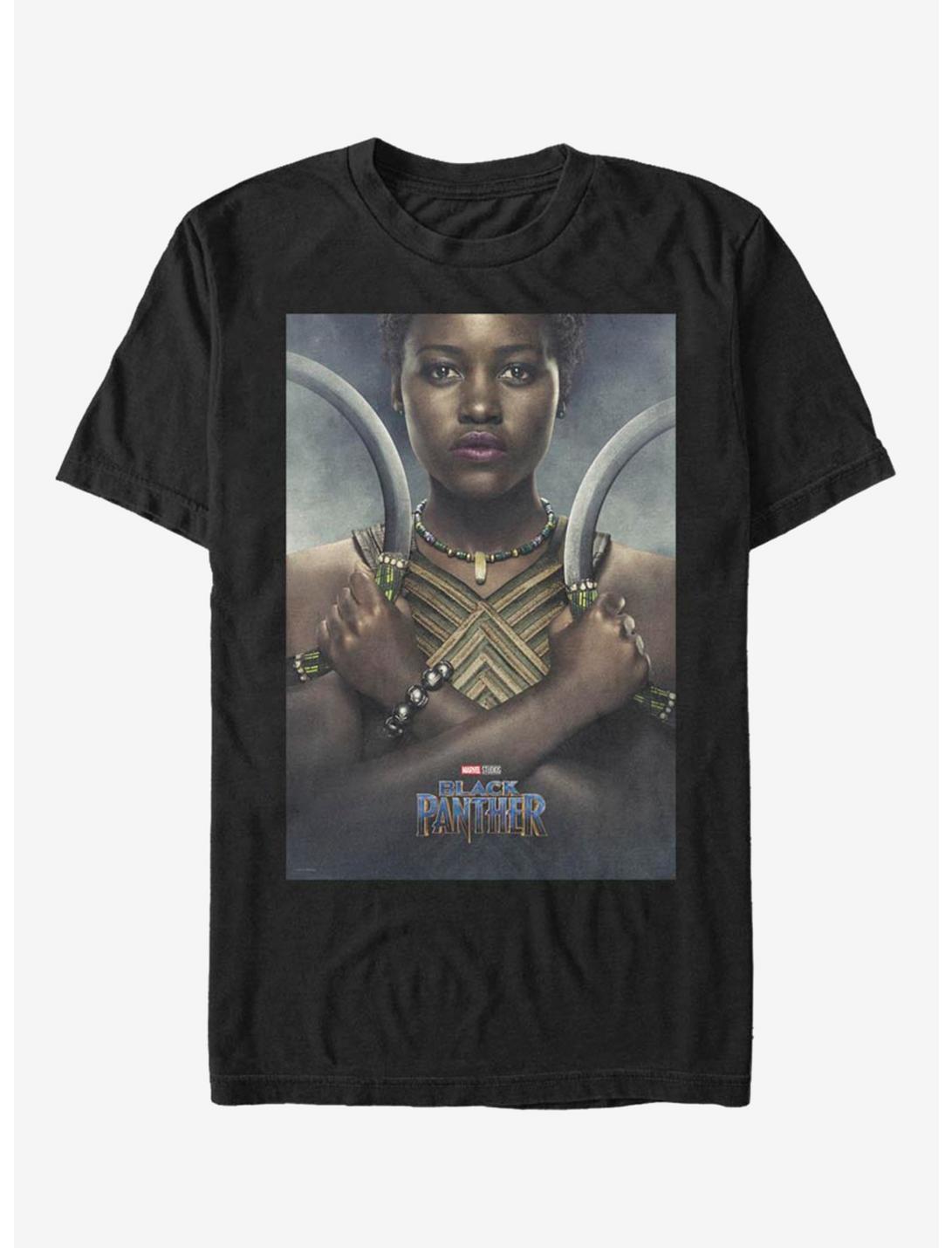 Marvel Black Panther Nakia Poster T-Shirt, BLACK, hi-res