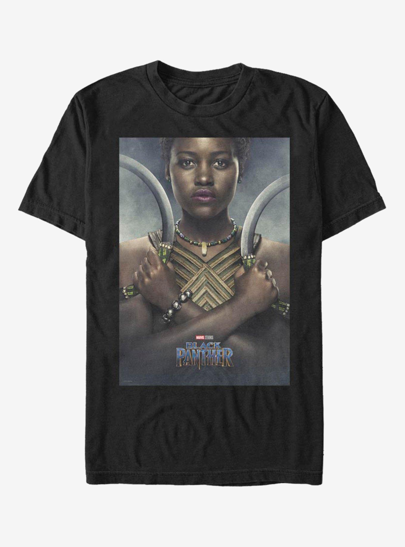 Marvel Black Panther Nakia Poster T-Shirt, BLACK, hi-res