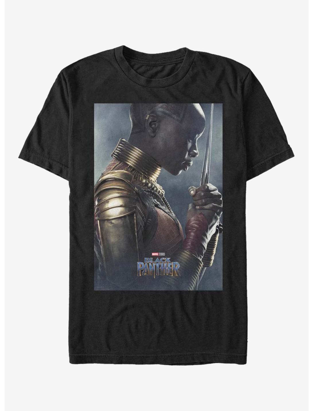 Marvel Black Panther Okoye Poster T-Shirt, BLACK, hi-res