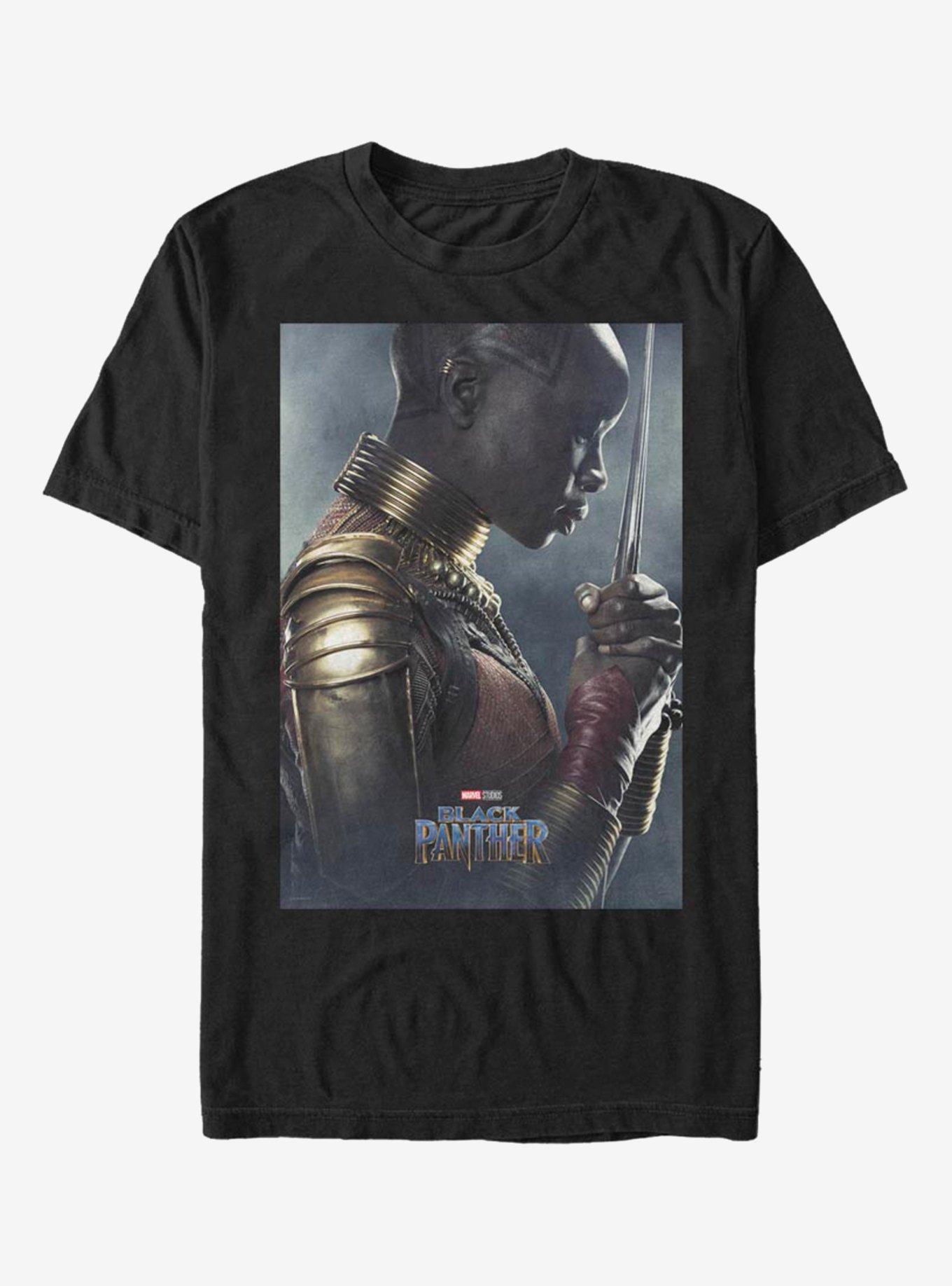 Marvel Black Panther Okoye Poster T-Shirt, BLACK, hi-res