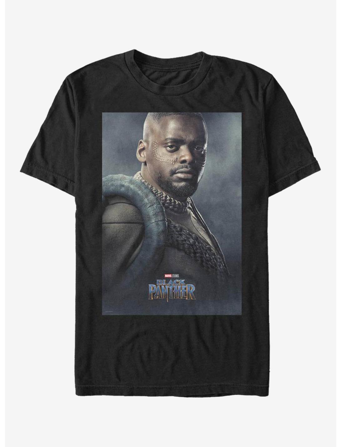 Marvel Black Panther Wkabi Poster T-Shirt, BLACK, hi-res