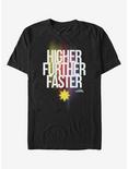 Marvel Captain Marvel Higher Further Faster T-Shirt, BLACK, hi-res