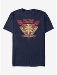 Marvel Captain Marvel Marvel Crest Logo T-Shirt, NAVY, hi-res