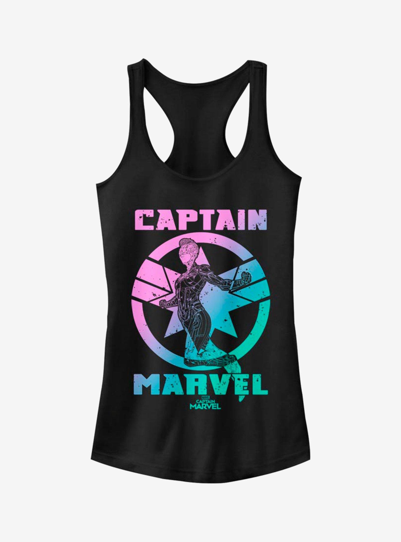 Marvel Captain Marvel Marvel Grade Girls Tank, BLACK, hi-res