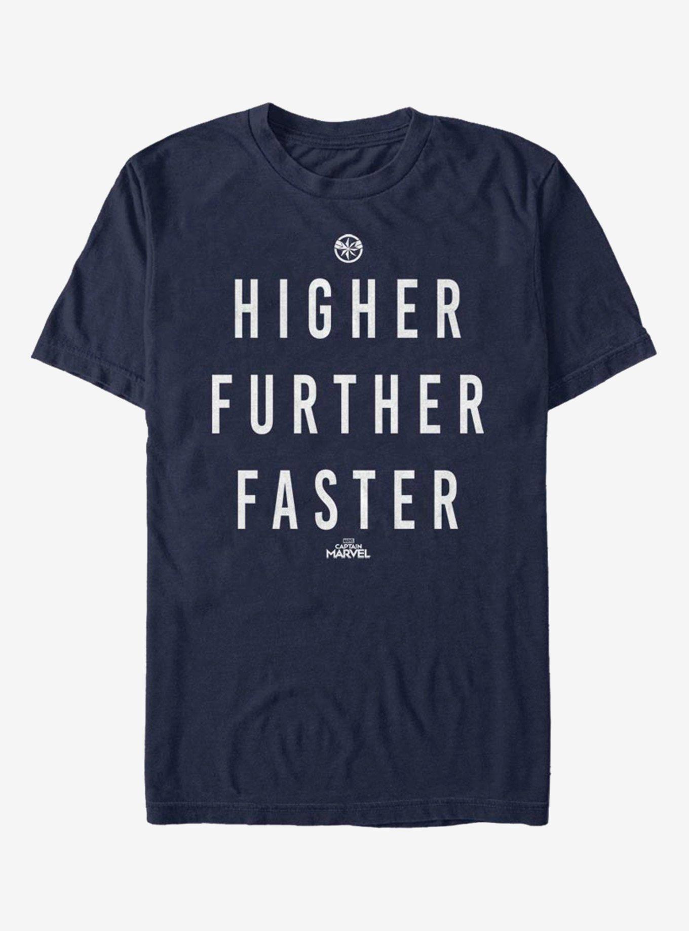 Marvel Captain Marvel Marvels Saying LOGO T-Shirt, NAVY, hi-res