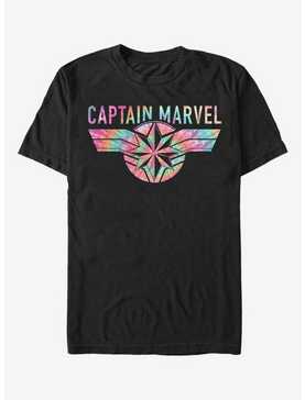 Marvel Captain Marvel Tie-Dye Captain Logo T-Shirt, , hi-res