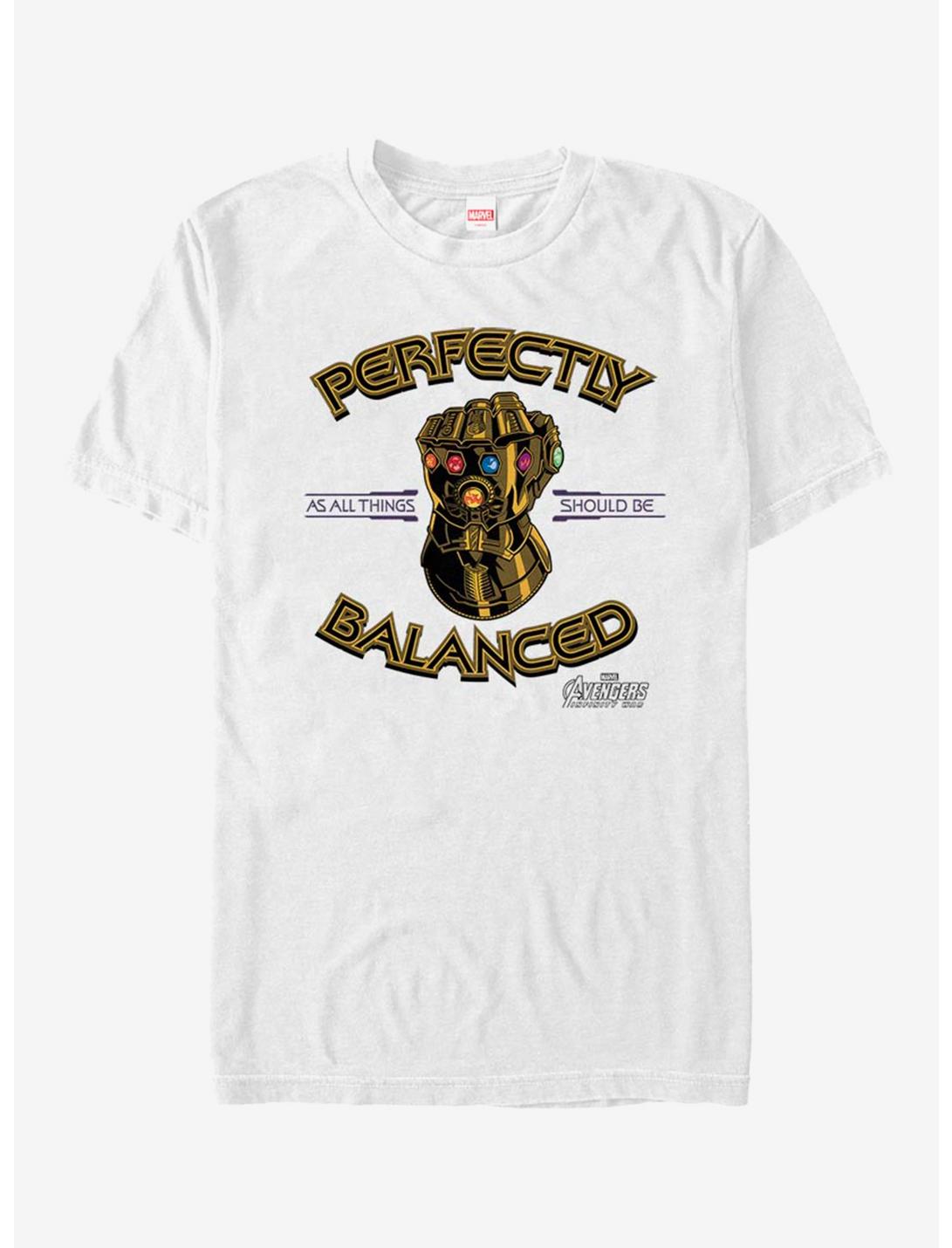 Marvel Avengers Perfectly Balanced T-Shirt, WHITE, hi-res