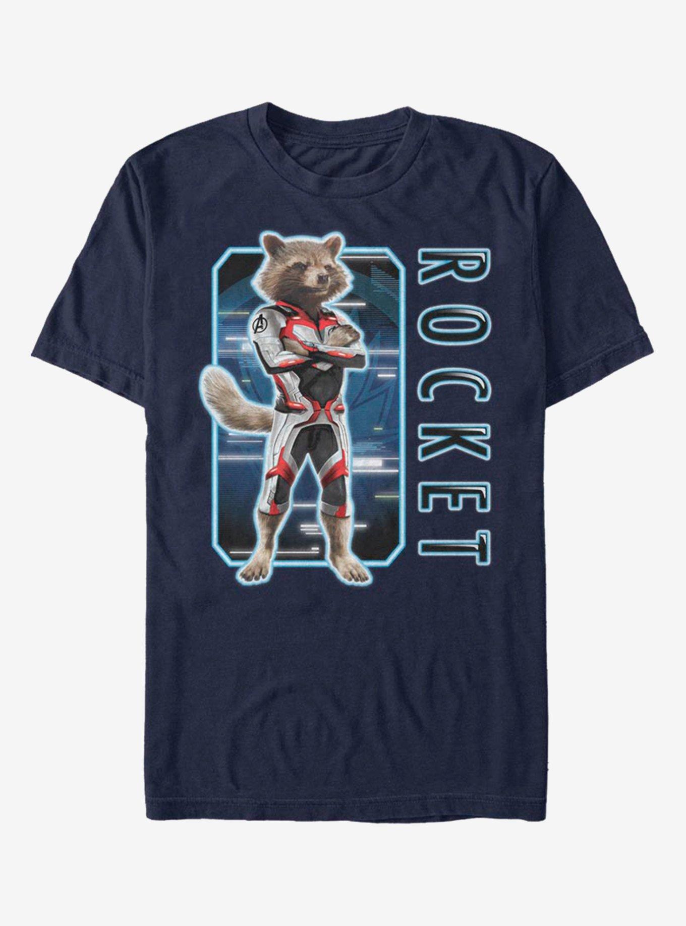 Marvel Guardians Of The Galaxy Rocket Armor Solo Box T-Shirt, NAVY, hi-res