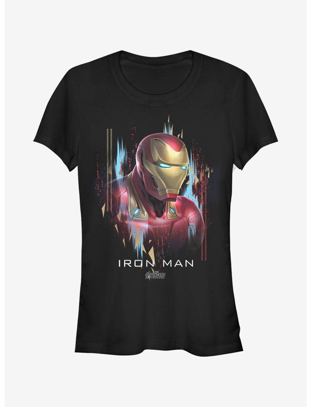 Marvel Iron Man Iron Man Portrait Girls T-Shirt, BLACK, hi-res
