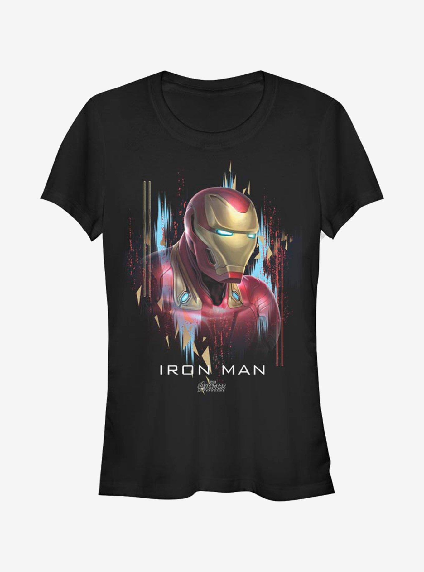 Marvel Iron Man Iron Man Portrait Girls T-Shirt, BLACK, hi-res