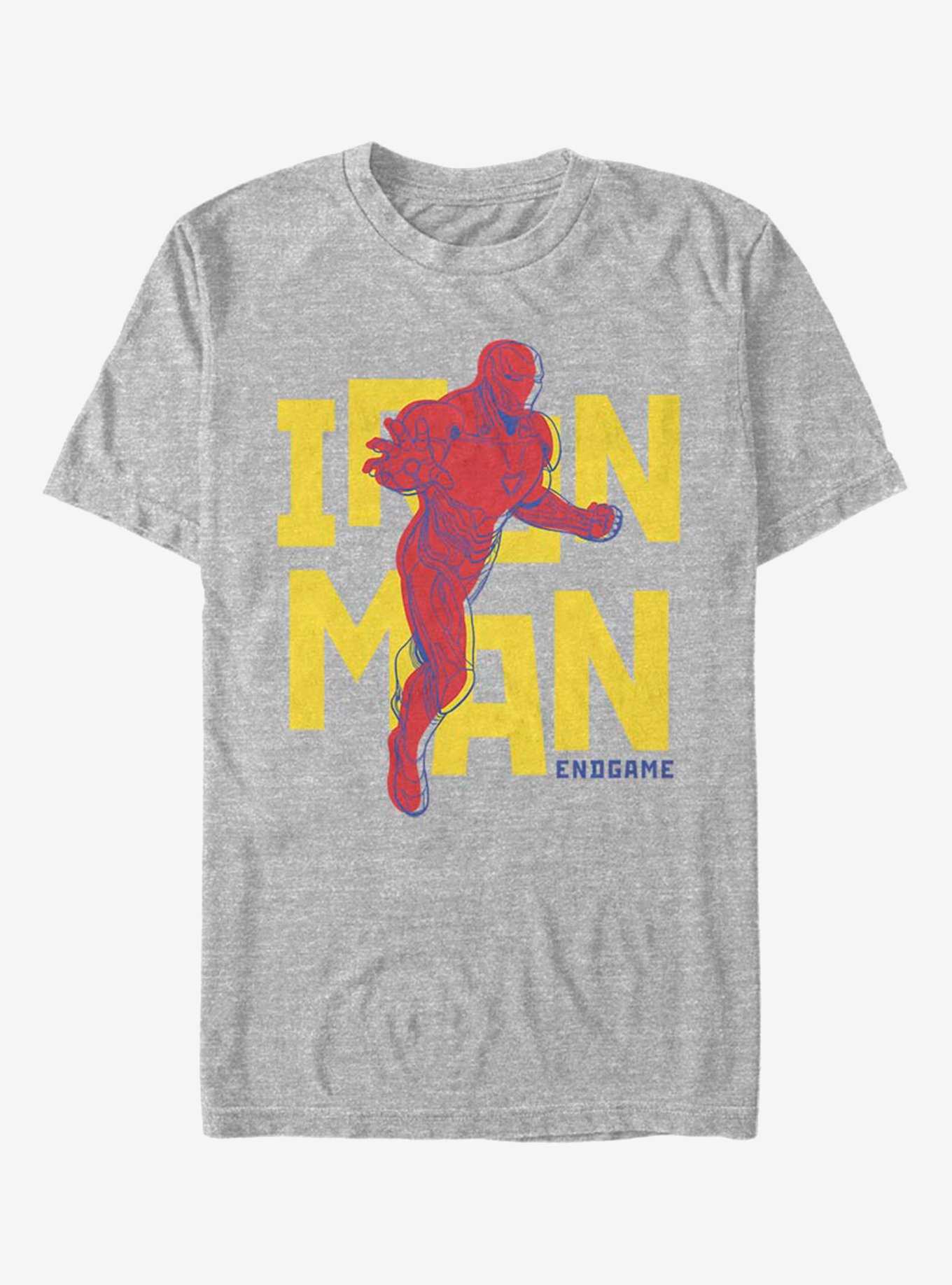 Marvel Iron Man Text Pop Iron T-Shirt, , hi-res