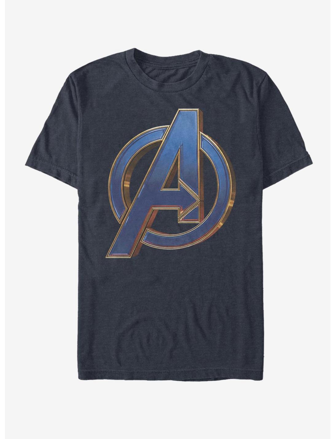 Marvel Avengers: Endgame Blue Logo T-Shirt, DARK NAVY, hi-res