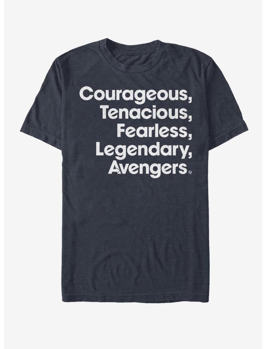 Marvel Avengers: Endgame Name List T-Shirt, DARK NAVY, hi-res