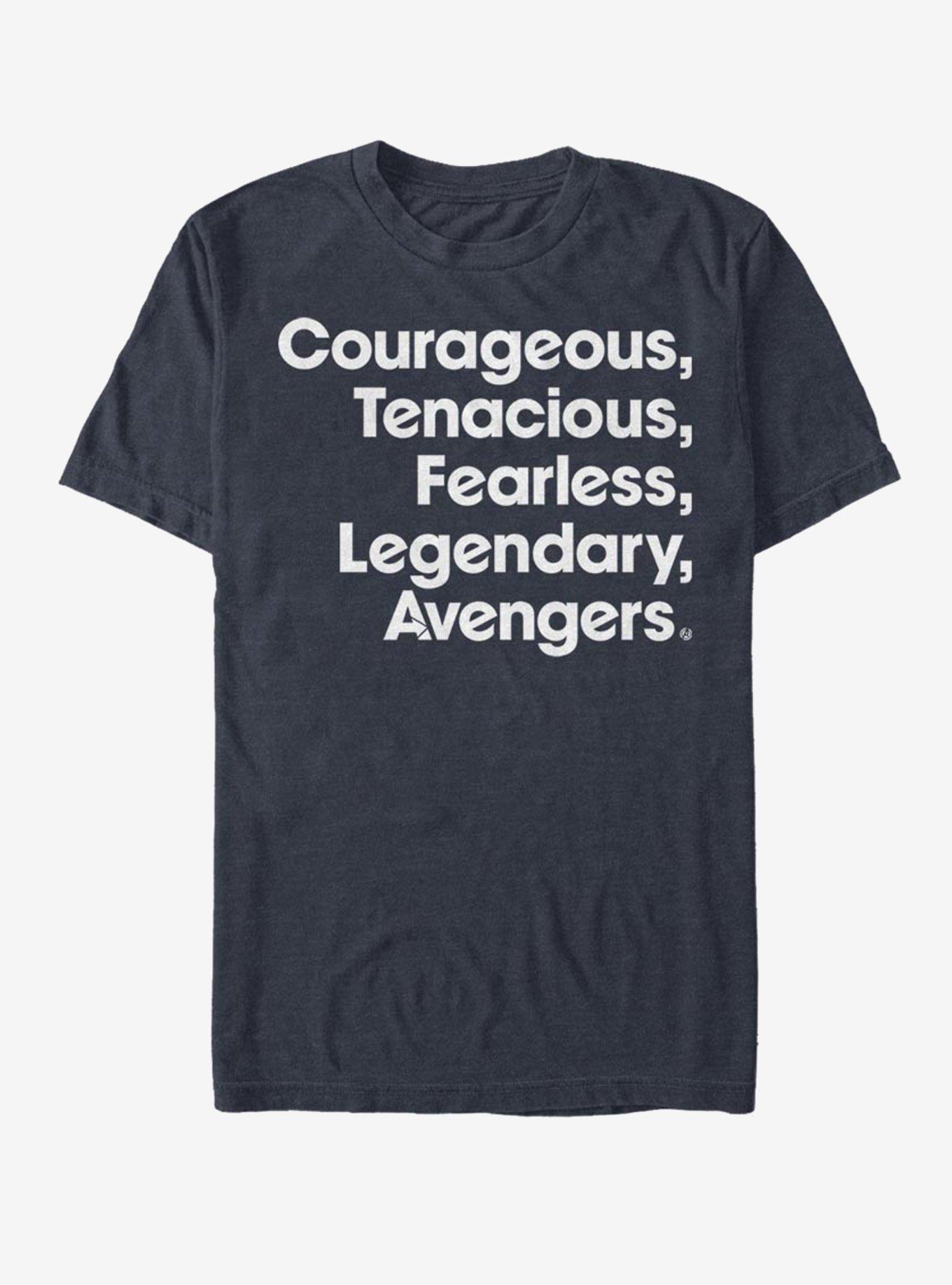 Marvel Avengers: Endgame Name List T-Shirt, DARK NAVY, hi-res