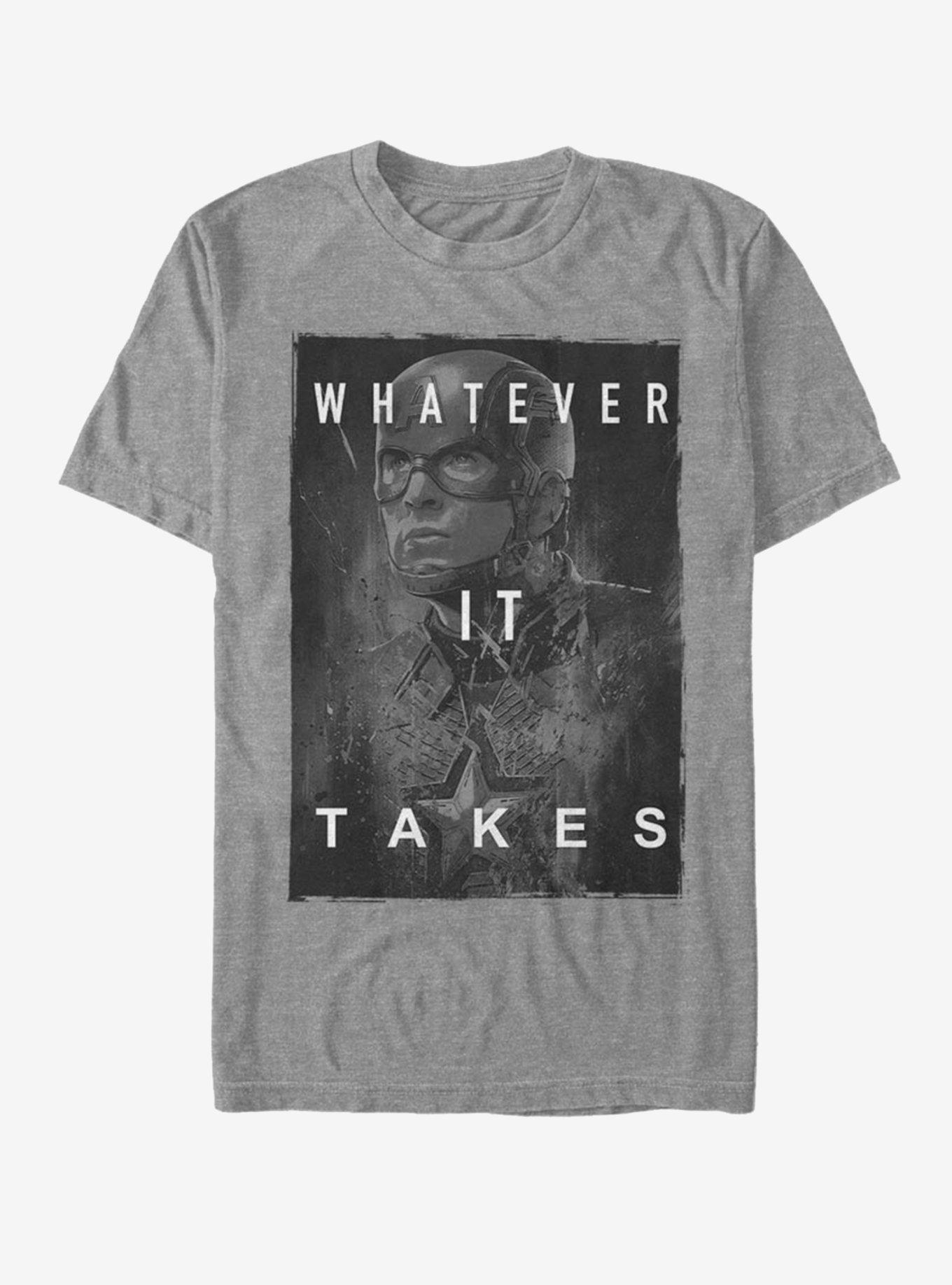 Marvel Avengers: Endgame Darken Captain America T-Shirt, , hi-res