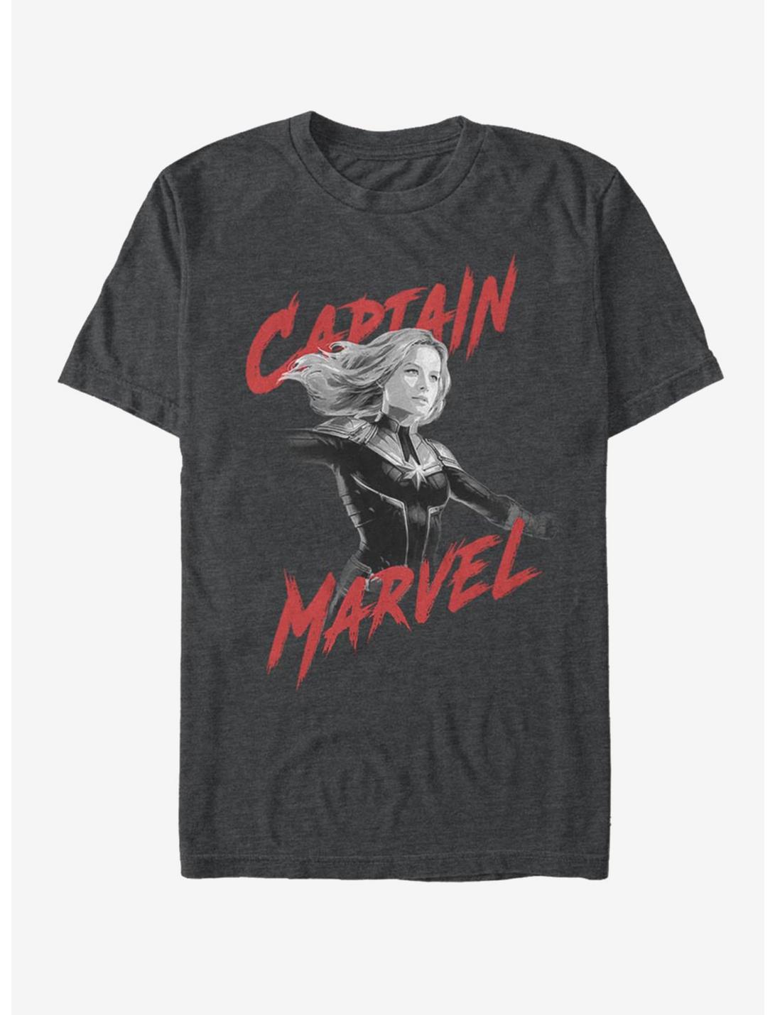Marvel Avengers: Endgame High Contrast Captain Marvel T-Shirt, , hi-res