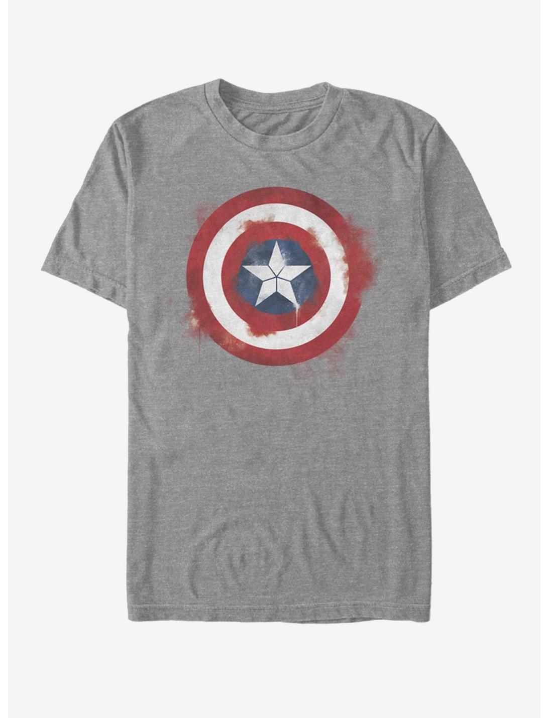 Marvel Avengers: Endgame Captain America Spray Logo T-Shirt, , hi-res