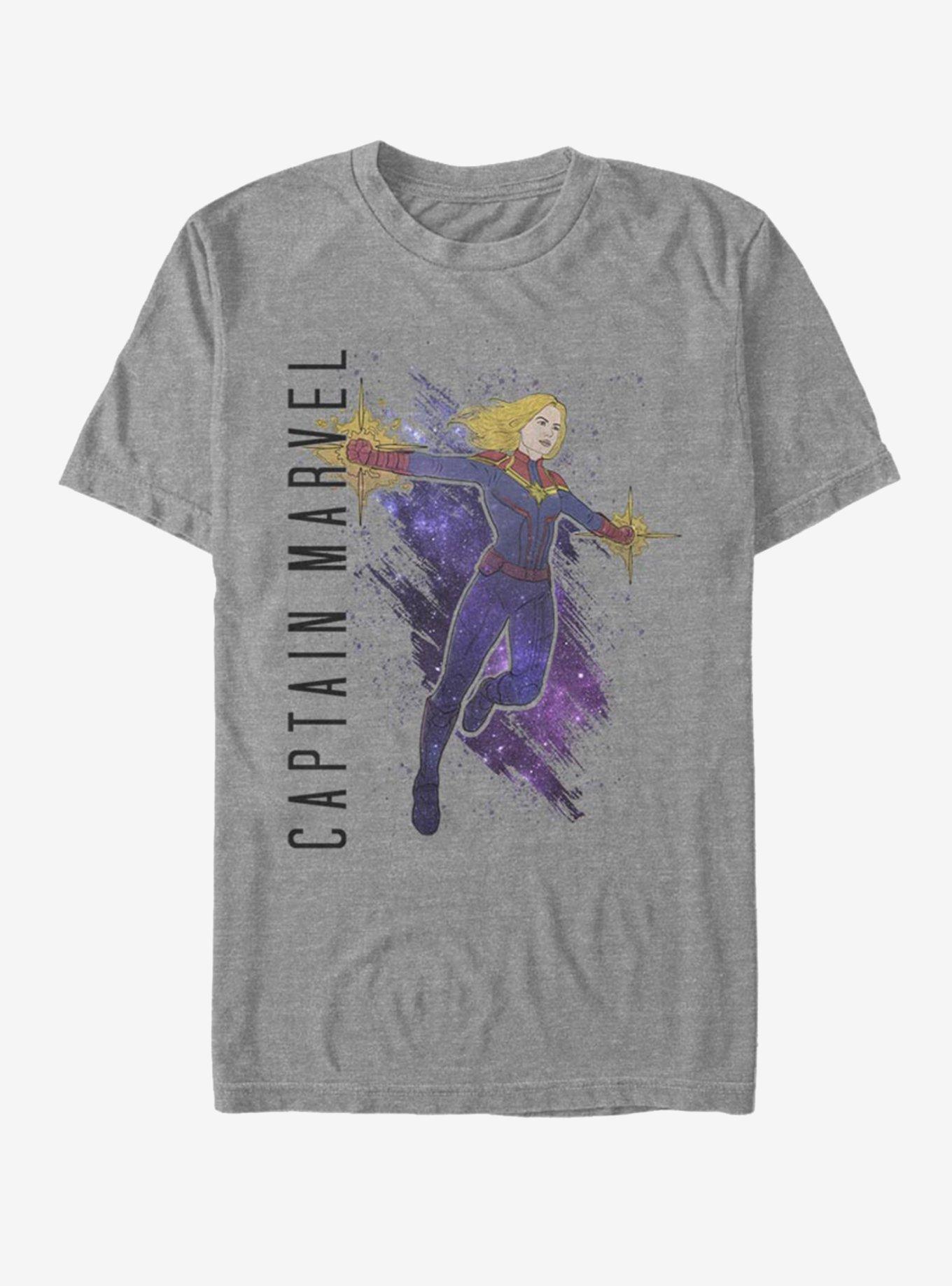 Marvel Avengers: Endgame Captain Marvel Painted T-Shirt, , hi-res