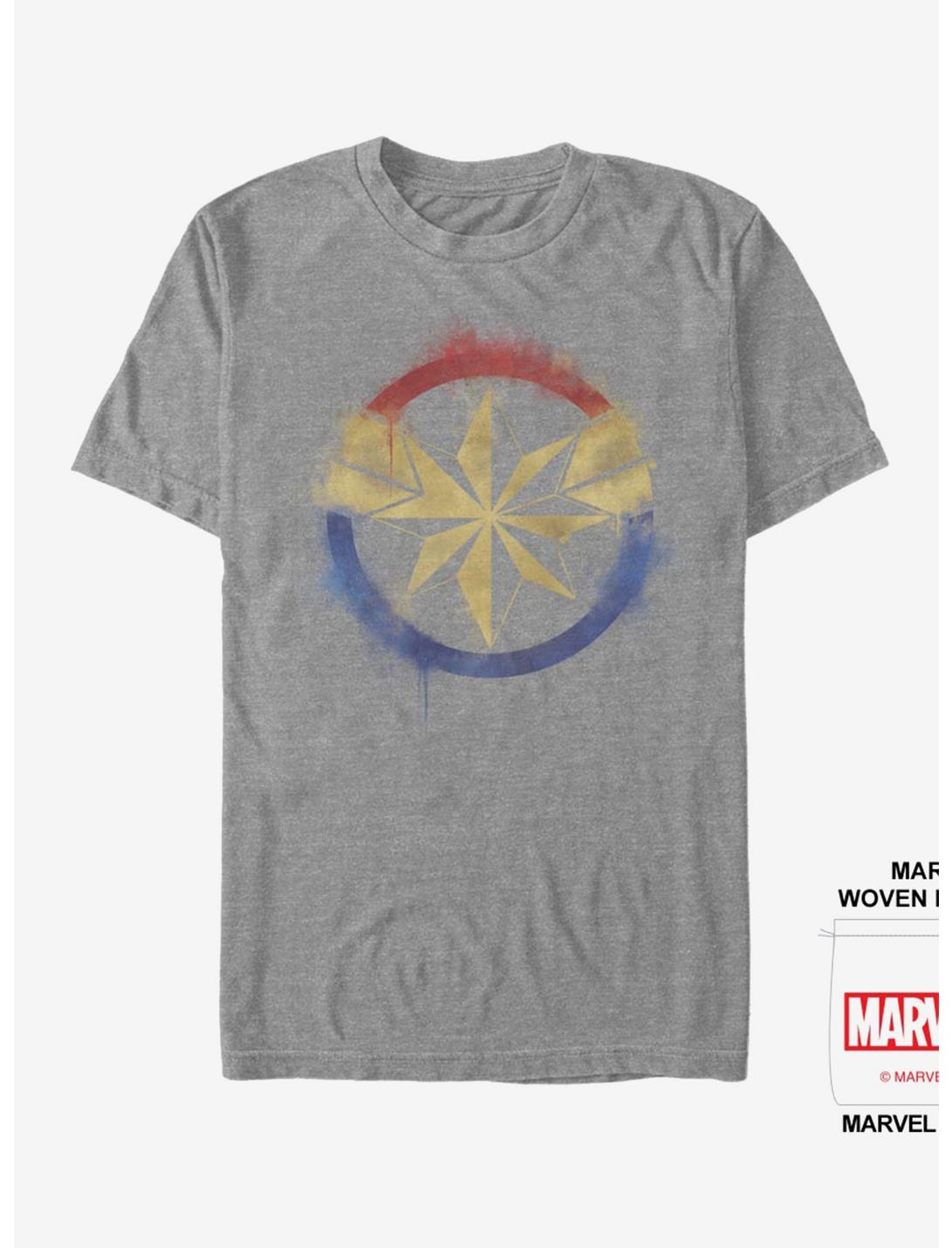 Marvel Avengers: Endgame Captain Marvel Spray Logo T-Shirt, , hi-res