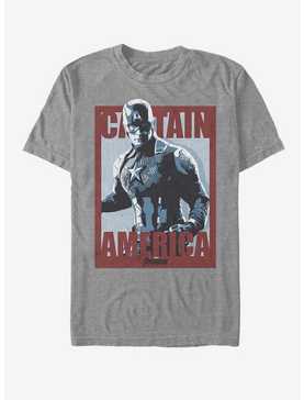 Marvel Avengers: Endgame Captain America Poster T-Shirt, , hi-res