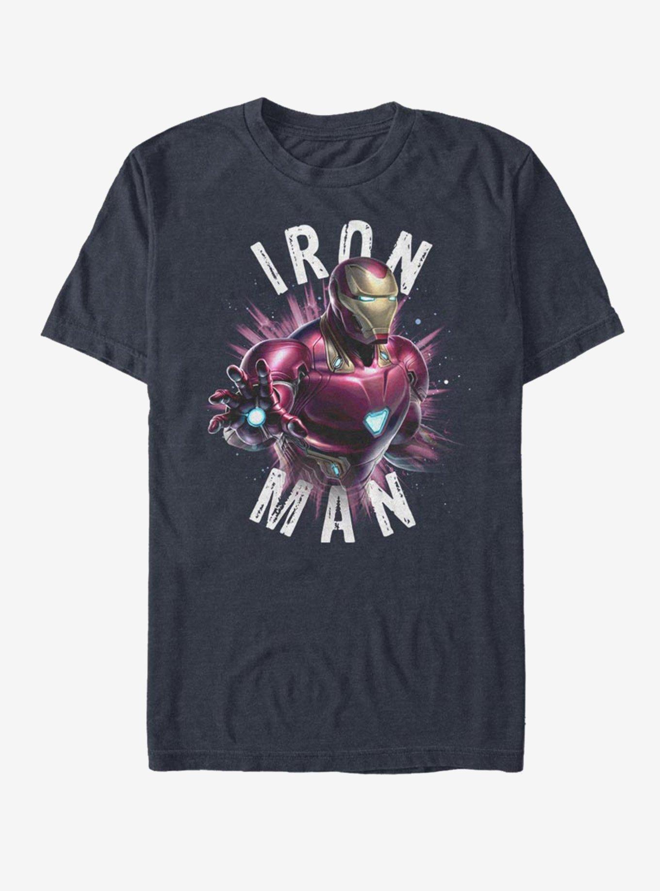 Marvel Avengers: Endgame Iron Man Burst T-Shirt - BLUE | BoxLunch