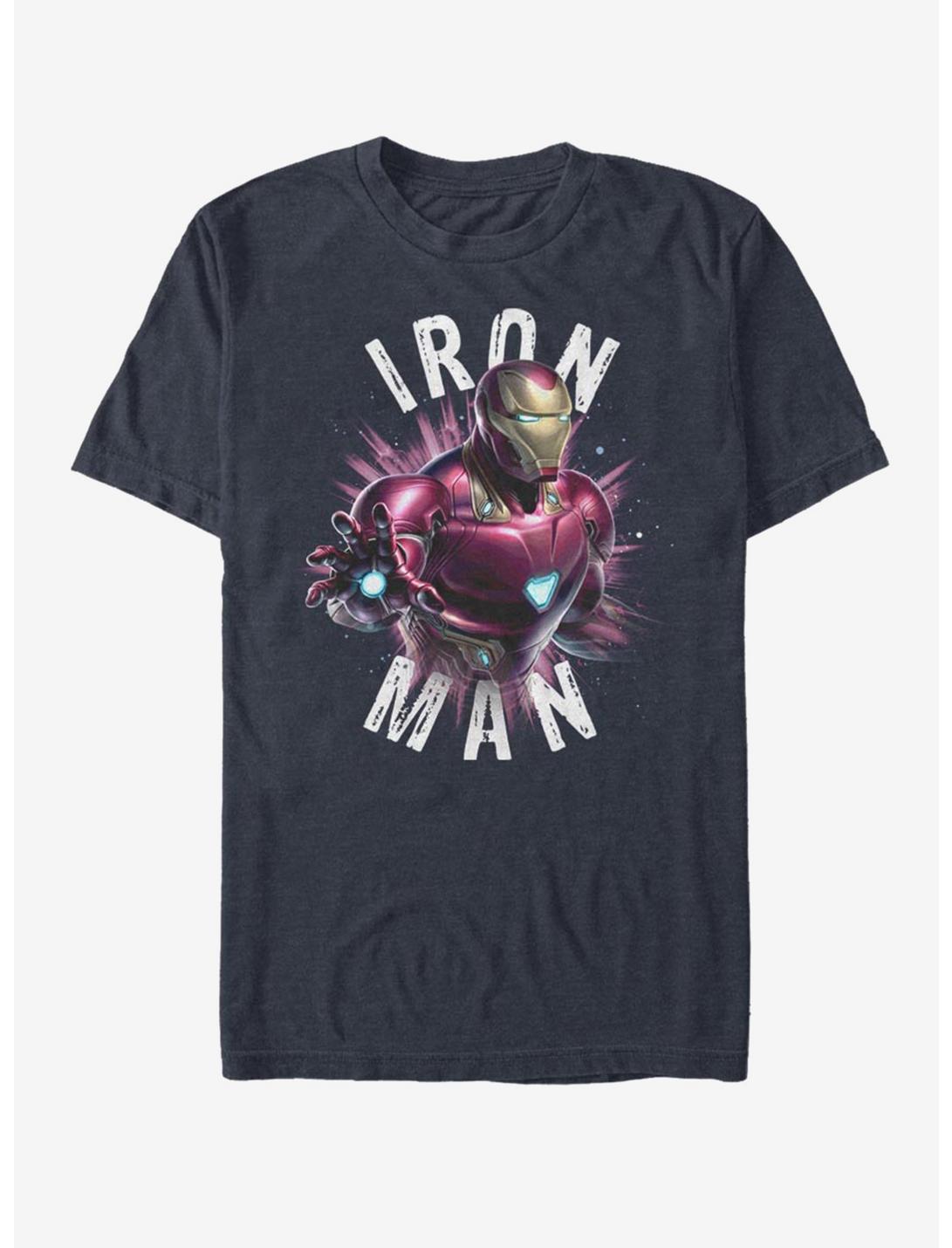Marvel Avengers: Endgame Iron Man Burst T-Shirt, DARK NAVY, hi-res