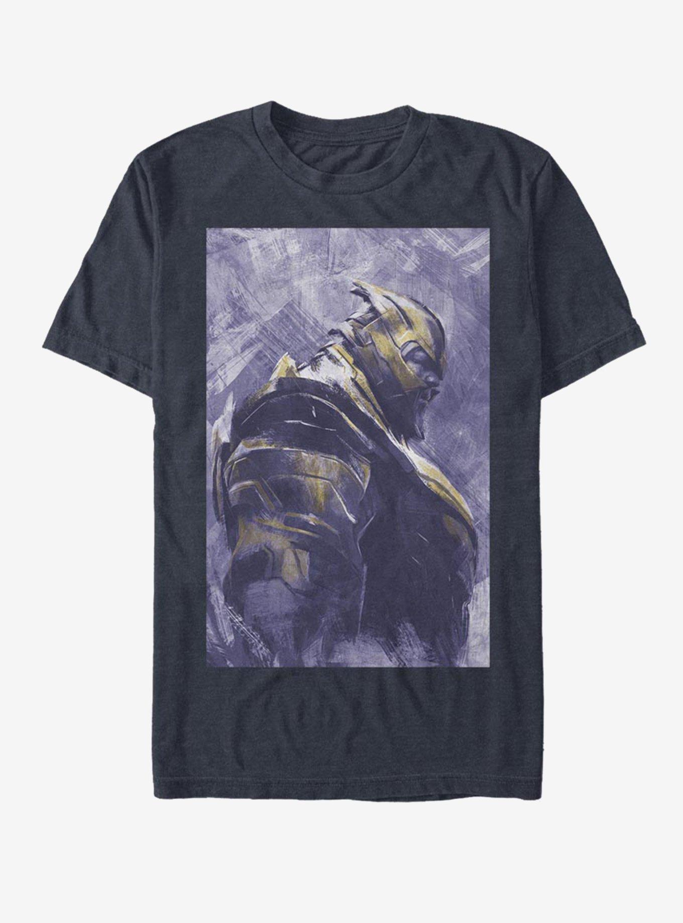 Marvel Avengers: Endgame Thanos Painted T-Shirt, DARK NAVY, hi-res