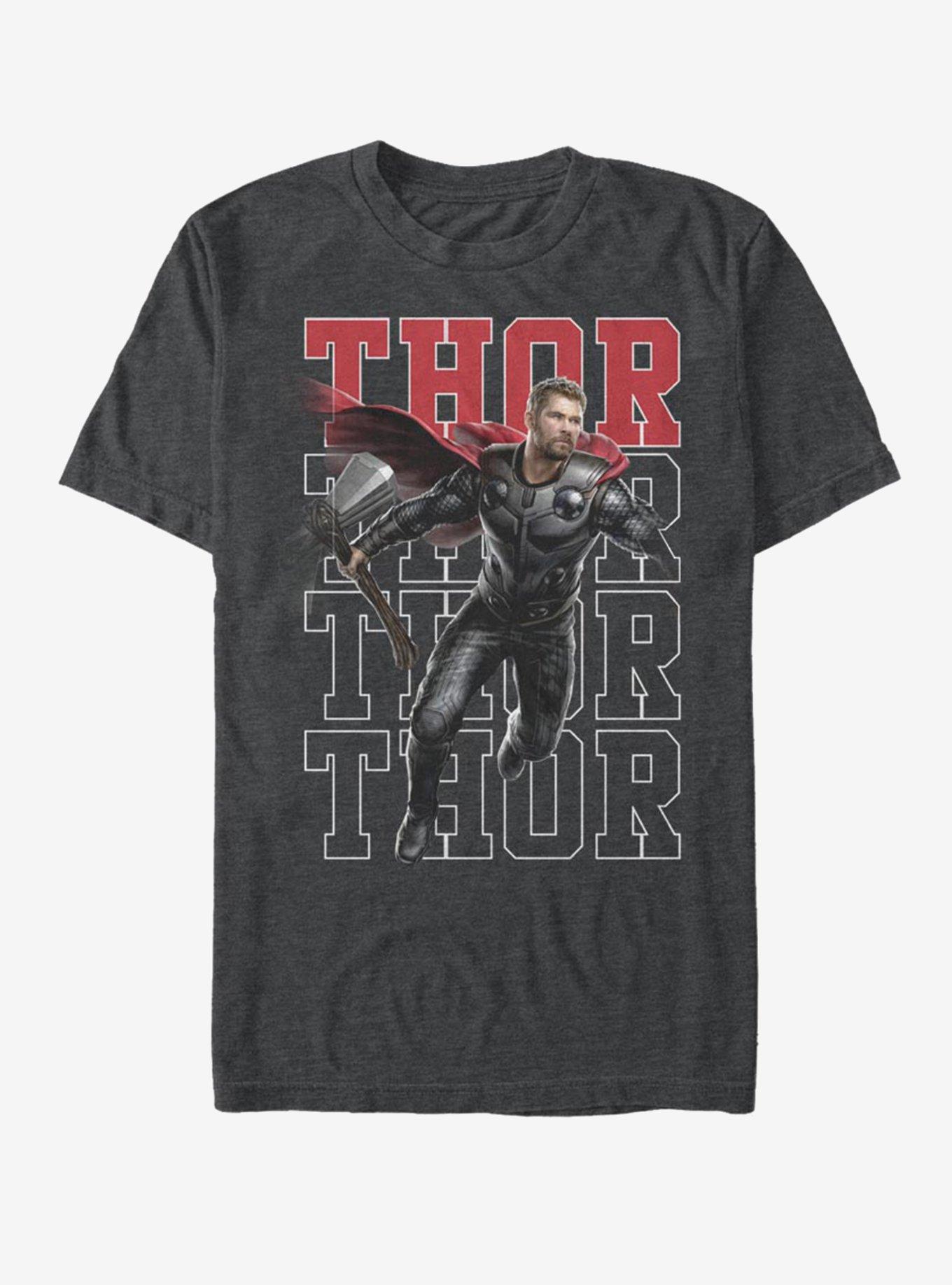 Marvel Avengers: Endgame Heroic Shot Thor T-Shirt - GREY | BoxLunch