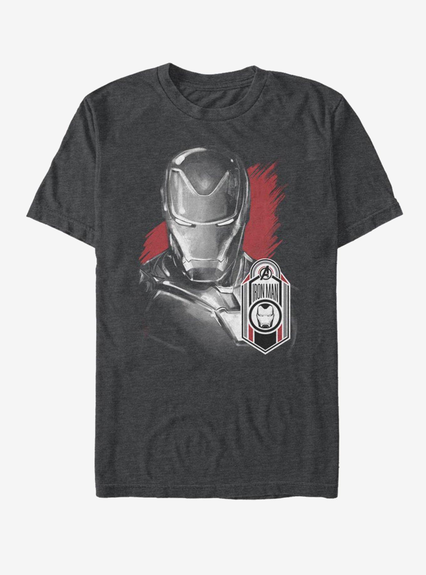 Marvel Avengers: Endgame Iron Man Tag T-Shirt - GREY | BoxLunch