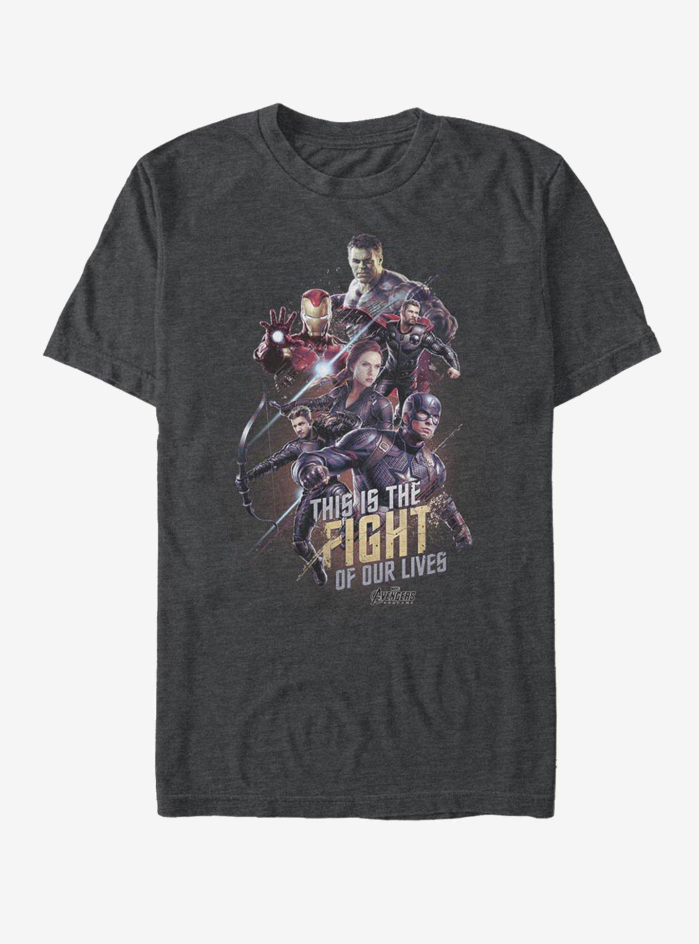 Marvel Avengers: Endgame Life Fight T-Shirt - GREY | BoxLunch
