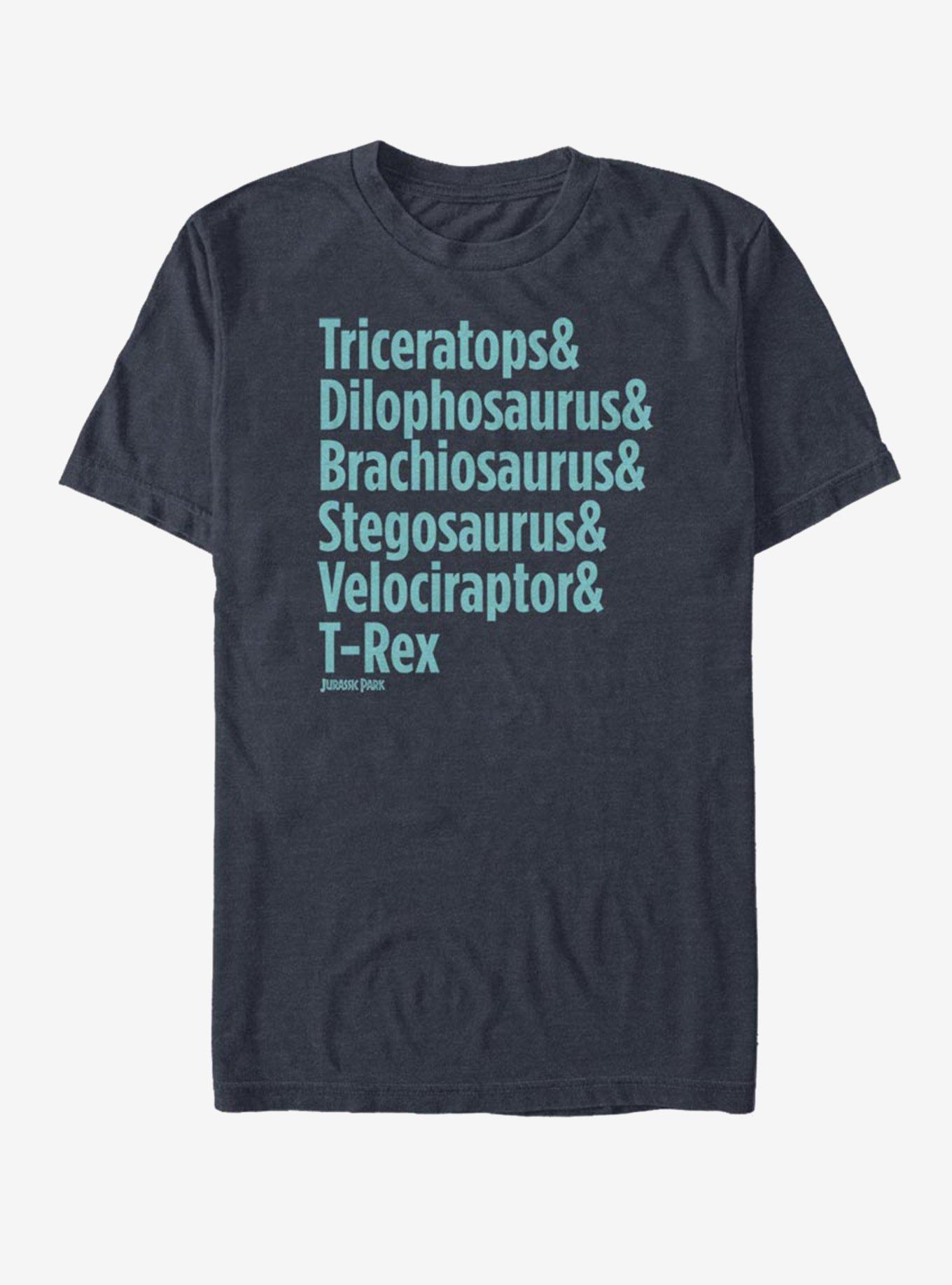 Jurassic Park Dinosaurs And T-Shirt, DARK NAVY, hi-res