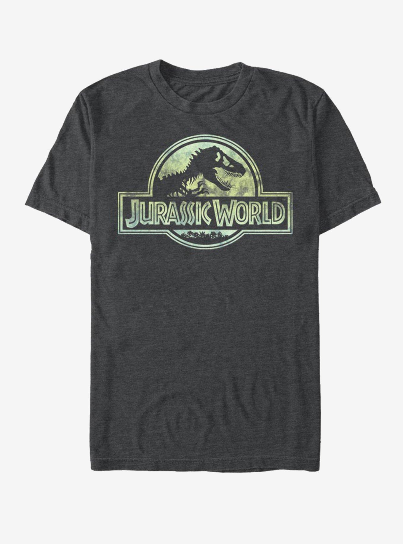 Jurassic World Classic Logo T-Shirt - GREY | BoxLunch