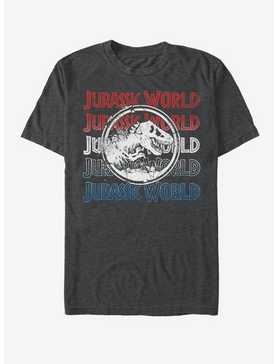 Jurassic World Logo Repeat T-Shirt, , hi-res