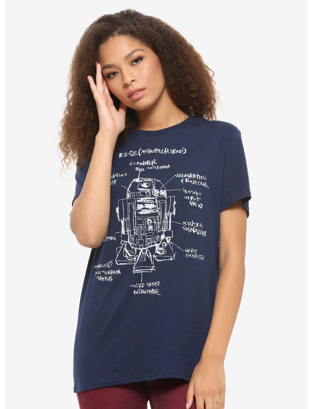 Star Wars R2-D2 Specs Girls T-Shirt, WHITE, hi-res