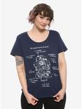 Star Wars R2-D2 Specs Girls T-Shirt Plus Size, WHITE, hi-res
