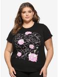 Invader Zim Gir & Pig Clouds Girls T-Shirt Plus Size, PINK, hi-res