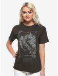 Harry Potter Dementor Distressed Girls T-Shirt, GREY, hi-res