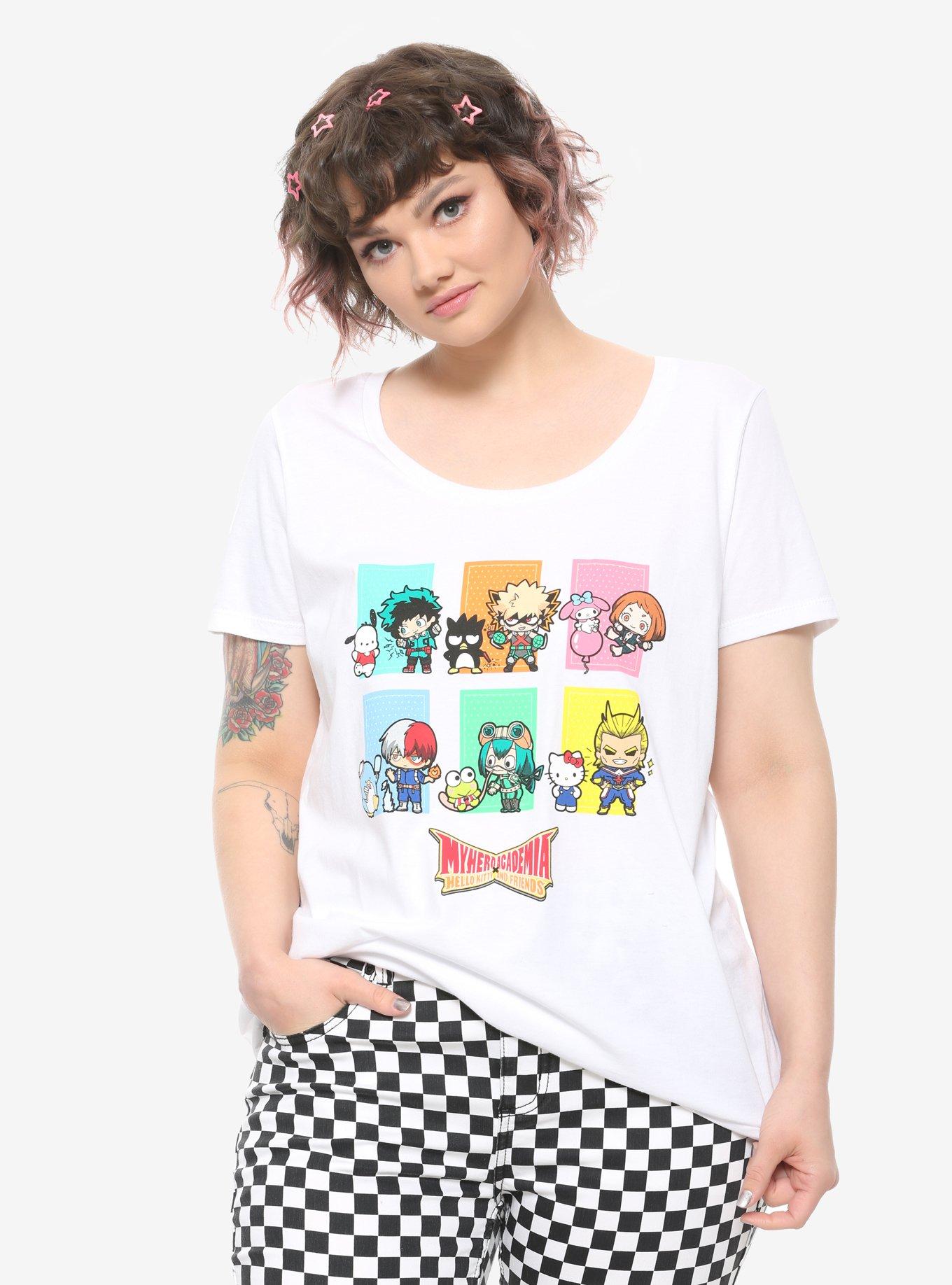 Hot Topic, Tops, My Hero Academia Hello Kitty Mash Up T Shirt