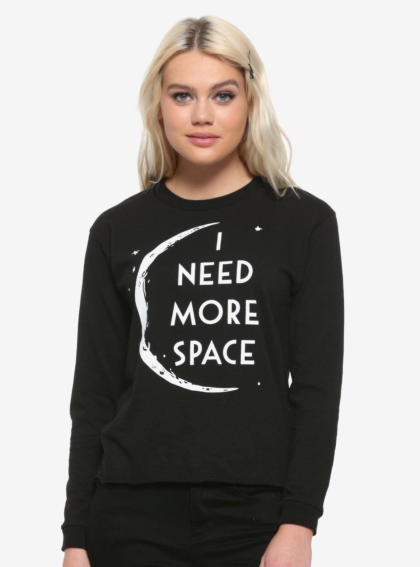 I Need More Space Girls Long-Sleeve T-Shirt, WHITE, hi-res