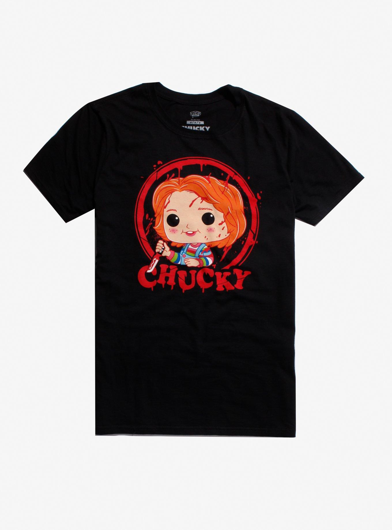 Funko Child's Play Pop! Tees Chucky TV Box T-Shirt, BLACK, hi-res