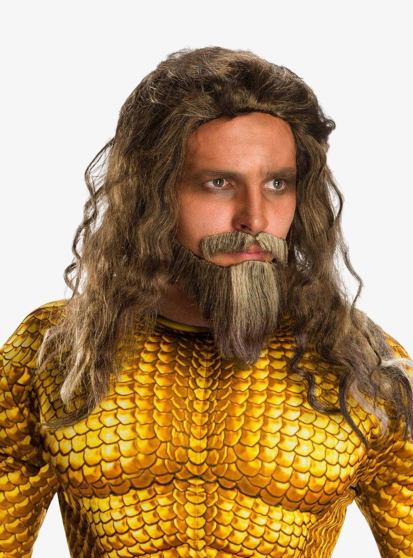 Aquaman Beard and Wig Costume Set