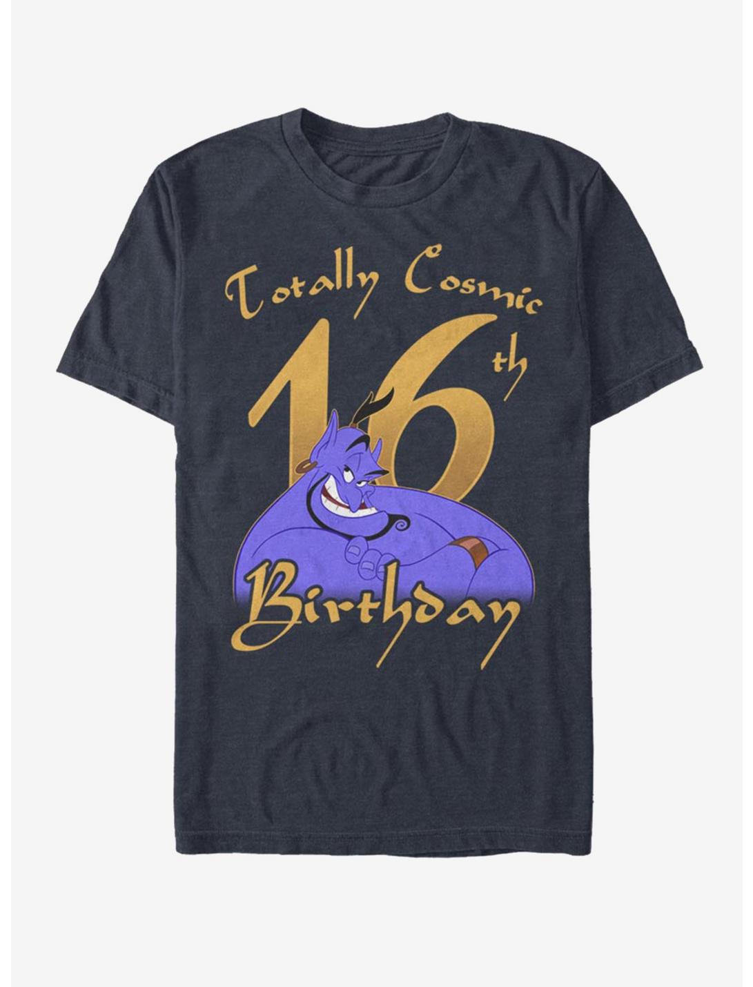 Disney Aladdin Genie 16th Birthday T-Shirt, DARK NAVY, hi-res