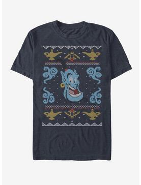 Disney Aladdin Christmas Sweater Genie Pattern T-Shirt, DARK NAVY, hi-res